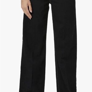 PAIGE Sasha high rise wide cuff Wide-Leg jeans twilight black